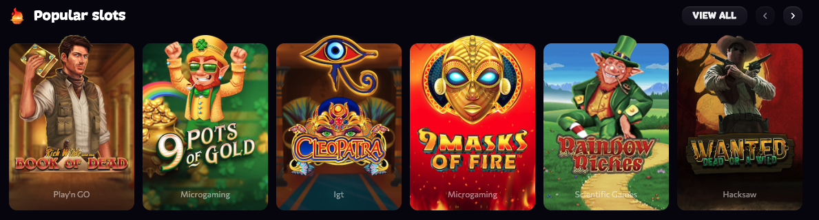 Δημοφιλείς κουλοχέρηδες στο Aphrodite Casino